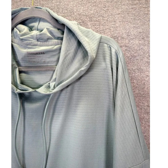 MONDETTA Womens Green Pullover Athletic Performance Drawstring Hoodie Size XXL - Picture 3 of 13
